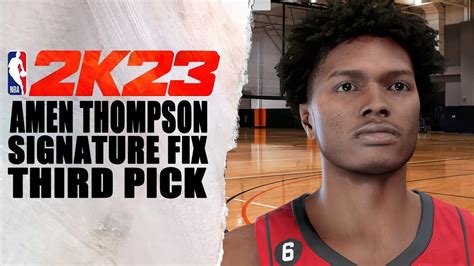 Amen Thompson Signature Fix Nba K Youtube