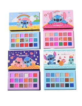 Set De Paletas De Sombras Flavor Beauty Lilo Y Stitch