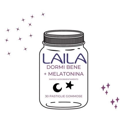 Laila Dormibene Integratore Naturale Ansia E Insonnia 30 Gommose