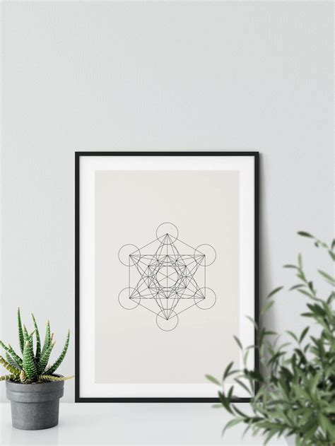 Metatrons W Rfel Poster Metatrons W Rfel Wanddeko Heilige Etsy De