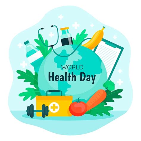 Free Vector | Flat illustration for world health day celebration