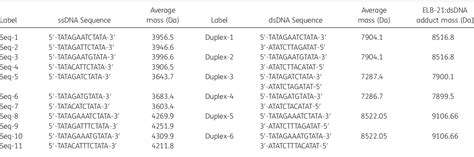 Table From The Minor Groove Binding Agent Elb Forms Multiple