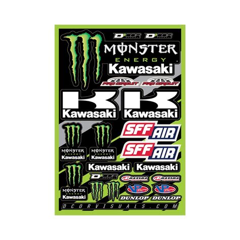 D Cor Visuals Kawasaki Mek Decal Sheet Konquer Motorcycles