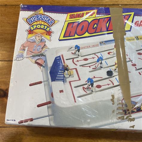 Vintage Table Top Hockey Game By Superstar Sports Polyfect Toys Nib Ebay