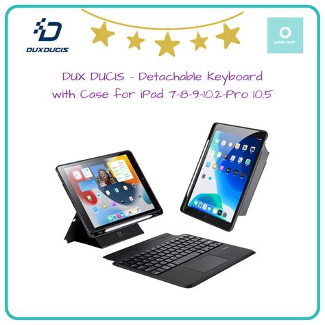 Jual DUX DUCIS Detachable Keyboard With Case For IPad Jakmall