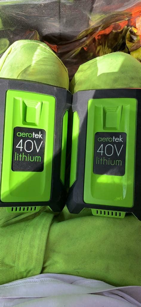 2 X Aerotek 40v Lithium Batteries Plus Charger In Dumfries Dumfries And Galloway Gumtree