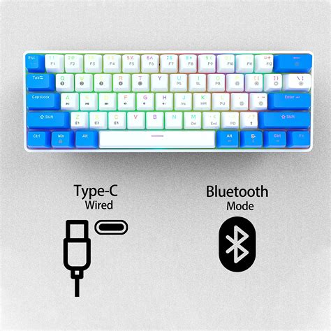 TMKB GK Keyboard Hot Swap Mechanical Gaming Keyboard Dual Mode RGB Blacklit Ultra Compact