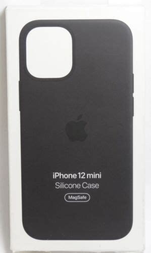 Iphone 12 Mini Silicone Case With Magsafe Black 194252168851 Ebay