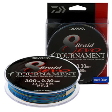 Daiwa Tournament 8 Braid EVO Multicolor