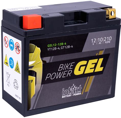 IntAct Bike Power Gel Motorradbatterie GEL12 12B 4 10Ah Batterien Schweiz