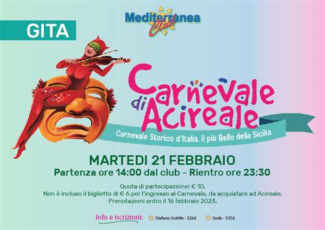 Gita Carnevale Di Acireale Medi Club