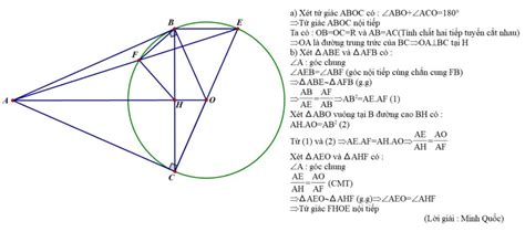 Cho đường tròn O R và điểm a nằm ngoài đường tròn sao cho OA 2R