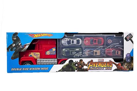 Автовоз с 6 броя коли Хот Уилс Hot Wheels Червен krisitoys bg онлайн магазин за детски