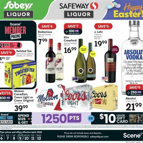 Sobeys Weekly Flyer Liquor Specials Ab Apr Redflagdeals