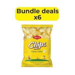 Bikaji Classic Salted Potato Chips 35g 6pcs Bundle Supersavings