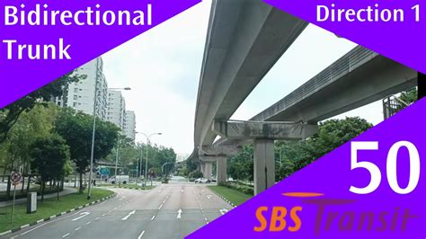 Singapore Sbs Transit Trunk Bus Service Route Visual Direction