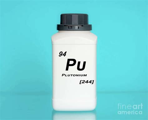 Container Of The Chemical Element Plutonium Photograph By Wladimir Bulgar Science Photo Library