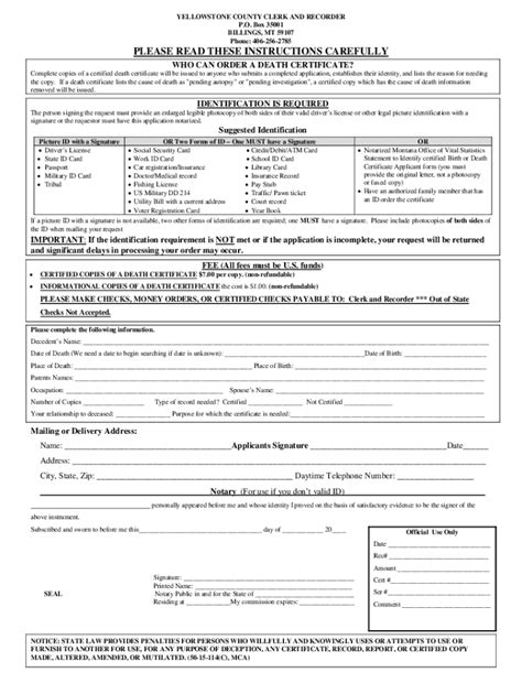 Fillable Online Birth/Death Certificate Application Fax Email Print ...