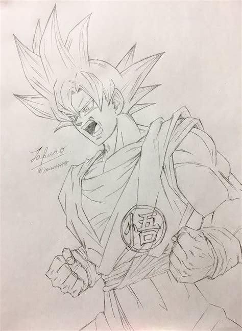 A Pencil Drawing Of Gohan From Dragon Ball Z Super Saiyans By Me