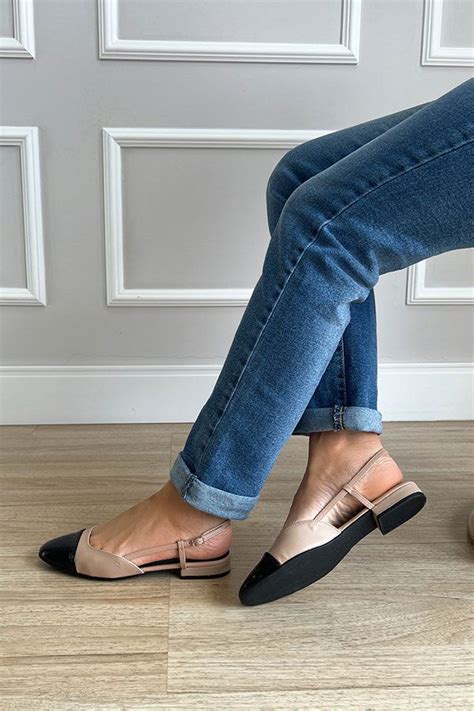 Sapatilha Flat Slingback Bia Nude