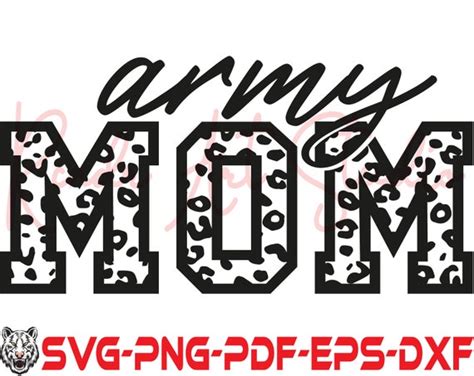 Army Mom Svg Army Mom Shirt Svg Cut Fileleopard Cheetah Etsy