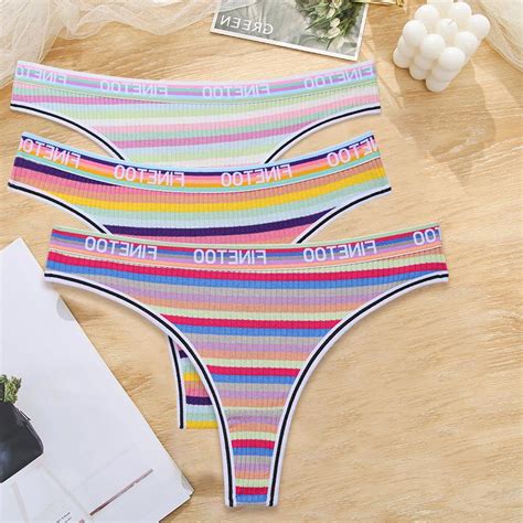 Купить 3 шт./компл. женские хлопковые бесшовные стринги сексуальное ...