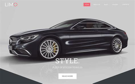 Limo Transportation And Transfer Services Website Template