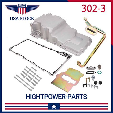 302 3 LS Low Retro Fit Aluminum Rear Sump Oil Pan For Chevy 4 8L 5 3L 6