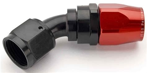 Jegs Red Black Degree Max Flow Swivel Hose End For Sale