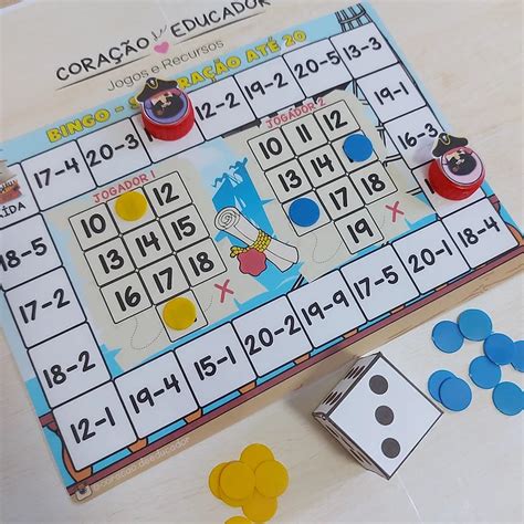 Jogos De Subtracao - TABULEIRO PIRATA- ADIÇÃO E SUBTRAÇÃO | Coração de Educador | Jogos de ...