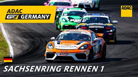 Adac Gt Germany Sachsenring Re Live Rennen Deutsch Youtube