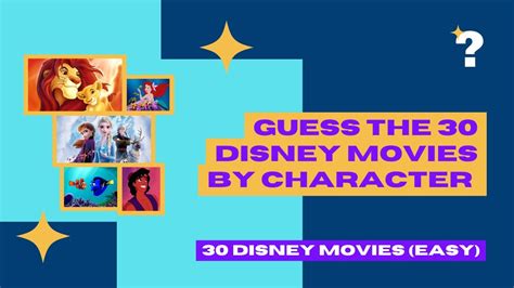 Guess The Disney Movies By Character Can You Get A Score