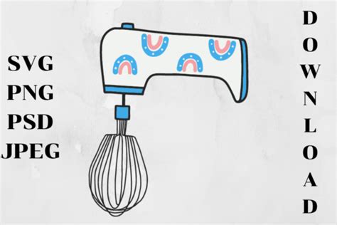 Hand Mixer Svg Graphic By Ncyd Shop · Creative Fabrica