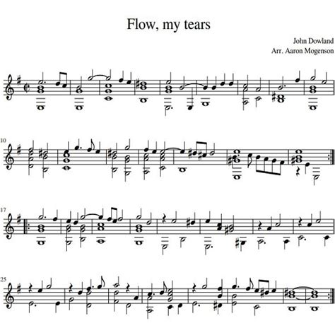 Flow My Tears Dowland