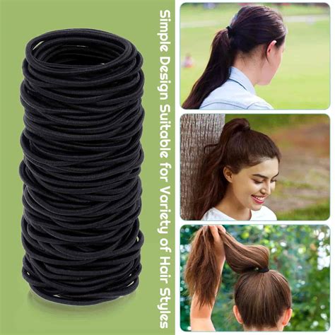 Songmay Custom Multicolor No Metal Black Color Ropes Ponytail Holders