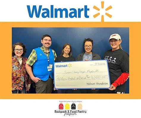 Junior Charity League Receives Walmart Grant From Backpack And Food