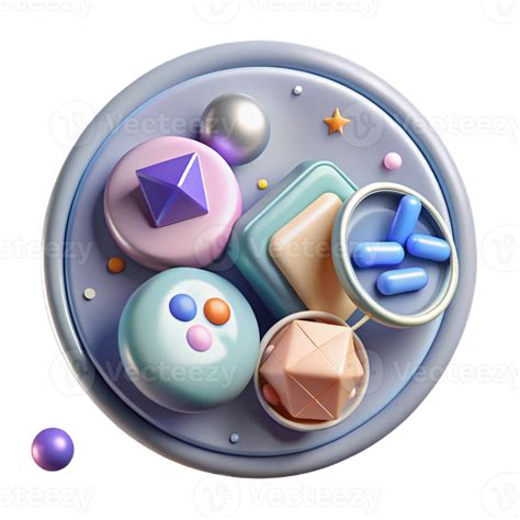 elegant artistic Neumorphic Button Set Transparent for Modern Web