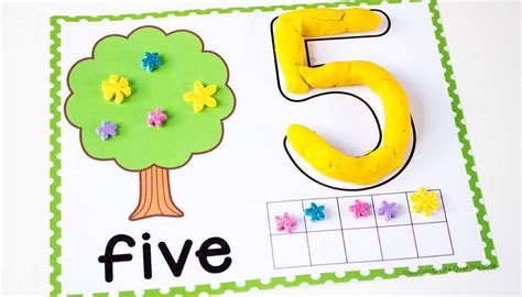 Playdough Number Mats Free Printables Printable Templates