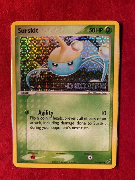 Surskit Ex Deoxys Holo Condition Is Mint Ebay