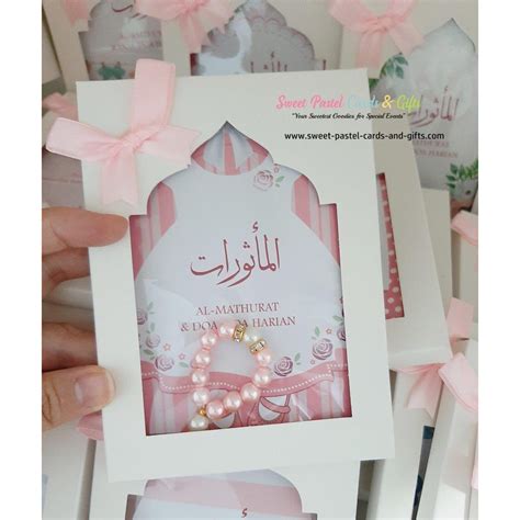 Ready Stock Set Doorgift Hadiah Aqiqah Girl Kotak Reben Buku Yasin