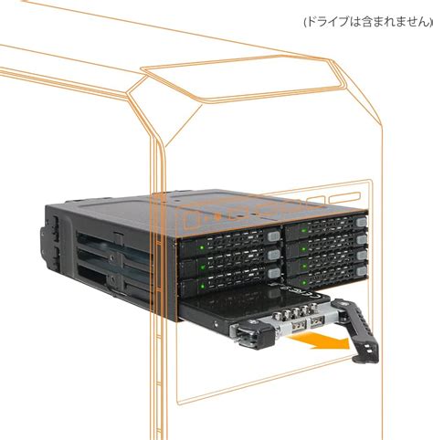 ミルポートICY DOCK MB508SP B SAS x HDD SSD 搭載用リムーバブルケース x ToughArmor SATA