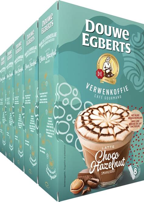 Douwe Egberts Latte Choco Hazelnut Oploskoffie X Zakjes