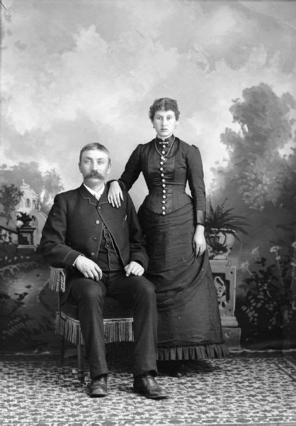 Studio Portrait of European American Couple | Photograph | Wisconsin ...