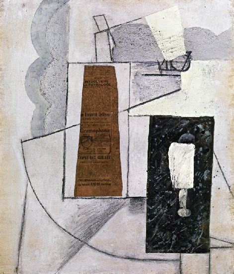 Reproductions De Peintures Bouteille Et Verre 1913 De Juan Gris 1887