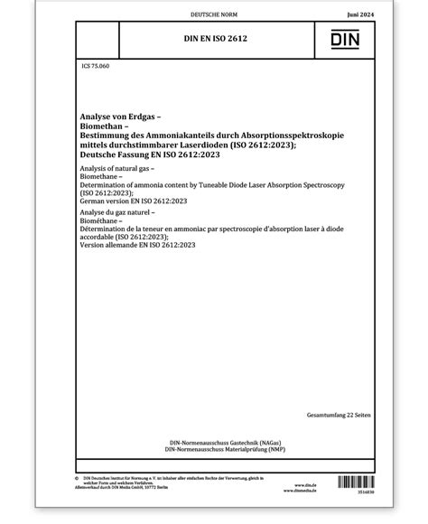 Din En Iso Analyse Von Erdgas Und Biomethan