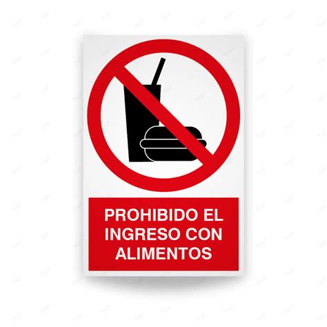 Rótulo Prohibido Ingreso Alimentos | SIGO