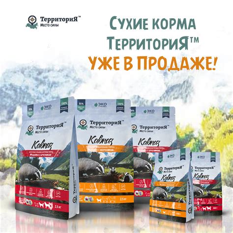 СУХИЕ КОРМА ТЕРРИТОРИЯ™ ПОСТУПИЛИ В РОЗНИЧНУЮ ПРОДАЖУ — СИМБИО