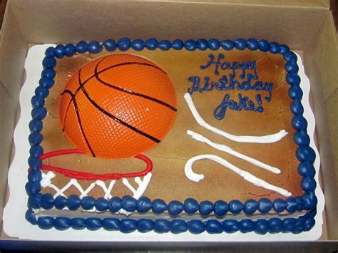 Basketball Sheet Cake