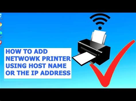 How To Add A Network Printer Using The Hostname Or Ip Address In