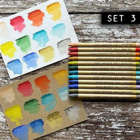 Tim Holtz Distress Watercolor Pencils Pcs Set Buddly Crafts